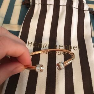 Henri Bendel Rose Gold and Diamond Cuff